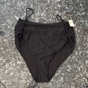 Aerie Black High-Waisted Bikini Bottom